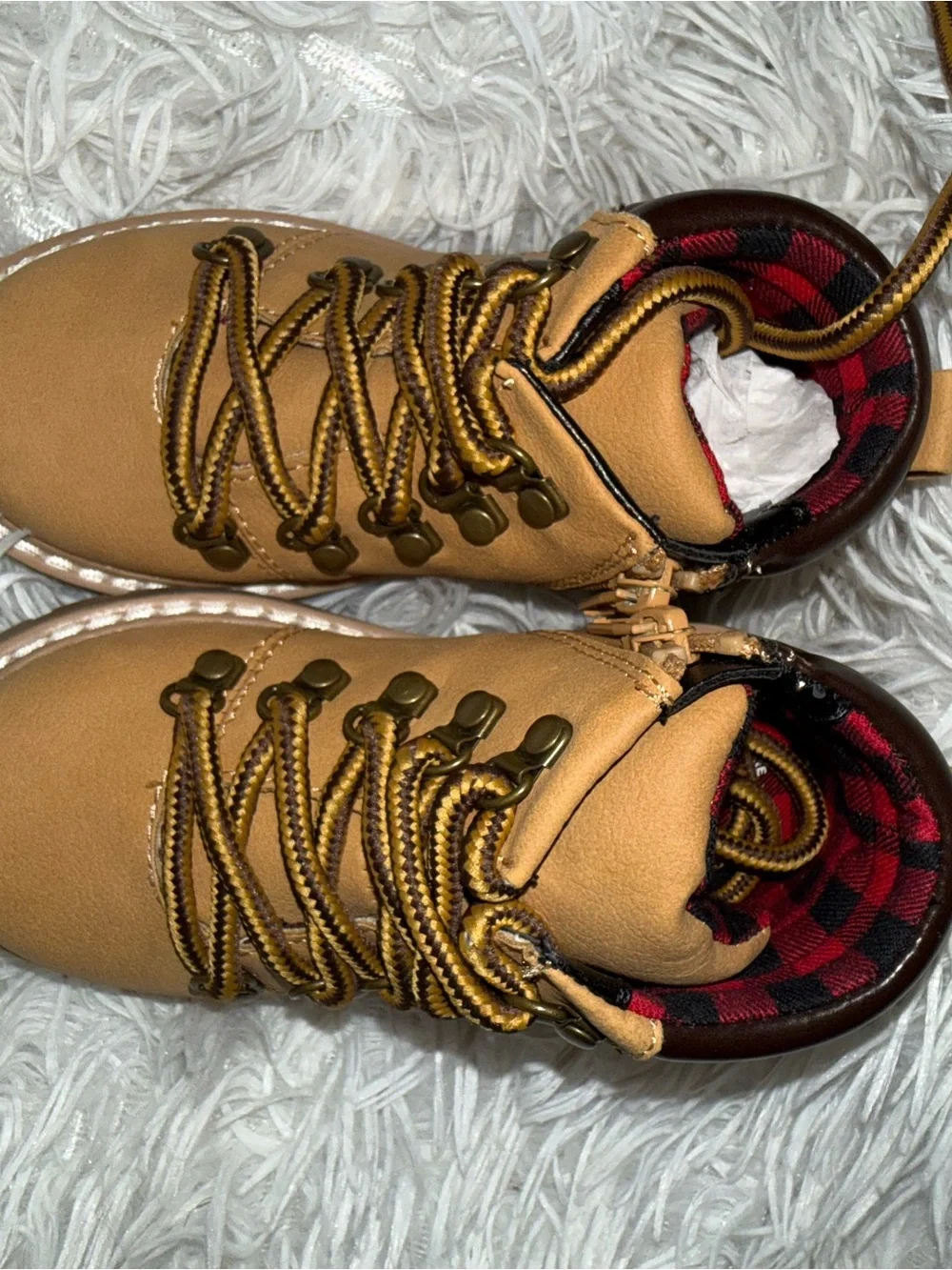 Baby Tan Hiking Boot Sneakers - Unbranded